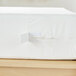 A white Bargoose Elite long twin mattress with a zipper.