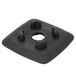 A black plastic square Waring jar pad with a hole in the middle.