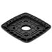 A black square Waring jar pad with holes in it.