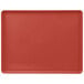 a red surface with a white border