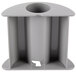 A grey plastic Robot Coupe large pusher with a hole in it.