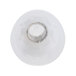A white plastic crimp connector for a milkshake machine.