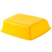 A yellow rectangular Koala Kare booster seat with a white background.