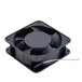 A black square fan with wires.