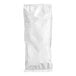 A white plastic bag of Bromley Peach Black Iced Tea Filter Bags with a zipper.