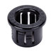 A black plastic Waring snap bushing with two holes.