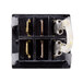 A black rectangular Waring On/Off switch with metal wires.