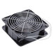 A black fan with wires on top.