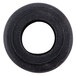 A black rubber circle with a hole in the middle.