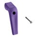 A purple plastic Bunn funnel handle with a screw.