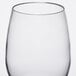 A clear plastic wine glass by Thunder Group on a white background.