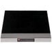 A black and silver Hatco Modular Heated Glass Shelf with black buttons.