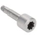 A stainless steel Waring drive shaft screw with a hex head.