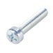 A close-up of a metal screw with a Waring blender.
