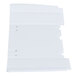 A white plastic sheet with holes.