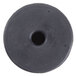A black rubber circle with a hole in it.