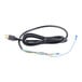 A black Waring cord with wires and a plug.