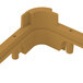 A brown plastic Vollrath extender corner piece with two holes.