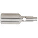 A metal piston with a hole in it.