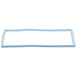 A rectangular blue magnetic gasket with a white background.
