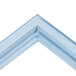 A blue magnetic drawer gasket for a Delfield refrigerator.