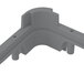 A grey plastic Vollrath extender corner piece with two holes.