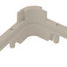 A white plastic corner extender for Vollrath Signature Glass Racks.