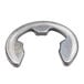 A metal Waring E-ring with a hole in the middle.