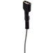 A white lead with a black cable and white connector.