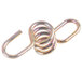 A metal spring with a hook on the end.