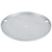 A round metal insulation cover with holes.