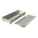 A stainless steel Bunn drip tray assembly with a louver cover over a drain.