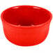A red Fiesta Gusto Bowl with a white background.
