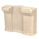 A beige plastic leg for a Carlisle portable food bar.
