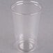 A Solo Ultra Clear clear plastic cup on a white background.