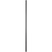 A long black pole with white ends.