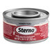 A can of Sterno 2-hour handy fuel methanol gel chafing fuel.