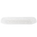 An American Metalcraft Translucence Collection rectangular white plastic platter with a white background.