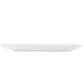 A white rectangular platter with a long edge.