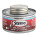 A can of Sterno 5-hour Handy Wick chafing fuel with a safety twist cap.