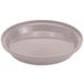 A Cambro wheat insulated meal delivery base for 9" plates with a lid.
