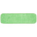 Knuckle Buster DMFM18GN 18 inch Green Microfiber Wet Velcro® Flat Mop Pad