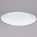 A Tuxton bright white china serving platter on a white background.