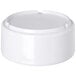 A white plastic container with a lid.