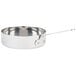 An American Metalcraft mini stainless steel fry pan with a handle.