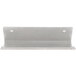A white metal shelf with two holes for a Waring Panini grill.