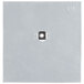 A white square Waring insulation plate with a hole in the middle.
