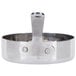 An American Metalcraft stainless steel fry pan with a metal handle.