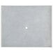 A gray square with a white rectangular hole in it.