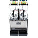 Omega OFS20 Black and Stainless Steel Double 3 Gallon Pourover Slushy / Granita Machine - 120V